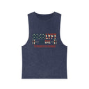 Strength is Earned "Merica" - Deadlyft or Die Vintage Stonewash Cutoff Sleeveless