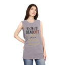 Forged in Pain, Strength is Earned - Deadlyft or Die Vintage Stonewash Cutoff Sleeveless