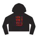 "I Came, I Saw, I Conquered" - Deadlyft or Die Women's Hoodie Crop Top Sweatshirt
