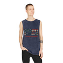 Strength is Earned "Merica" - Deadlyft or Die Vintage Stonewash Cutoff Sleeveless