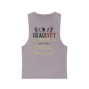 Forged in Pain, Strength is Earned - Deadlyft or Die Vintage Stonewash Cutoff Sleeveless