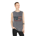 Strength is Earned "Merica" - Deadlyft or Die Vintage Stonewash Cutoff Sleeveless
