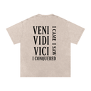"I Came, I Saw, I Conquered" - Deadlyft or Die Unisex Vintage Oversized Tee