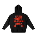 Hard Work Is God's Work - Deadlyft or Die Unisex Oversized Hoodie Sweatshirt