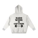Hard Work Is God's Work - Deadlyft or Die Unisex Oversized Hoodie Sweatshirt