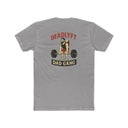 Gray t-shirt with 'Deadlyft Dad Gang' graphic on the back