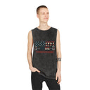 Strength is Earned "Merica" - Deadlyft or Die Vintage Stonewash Cutoff Sleeveless
