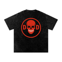 Deadlyft or Die Skull - Deadlyft or Die Unisex Oversized Tee - Red