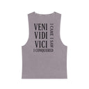 "I Came, I Saw, I Conquered" - Deadlyft or Die Vintage Stonewash Cutoff Sleeveless
