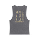 "I Came, I Saw, I Conquered" - Deadlyft or Die Vintage Stonewash Cutoff Sleeveless