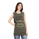 Forged in Pain, Strength is Earned - Deadlyft or Die Vintage Stonewash Cutoff Sleeveless