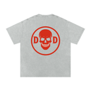 Deadlyft or Die Skull - Deadlyft or Die Unisex Oversized Tee - Red